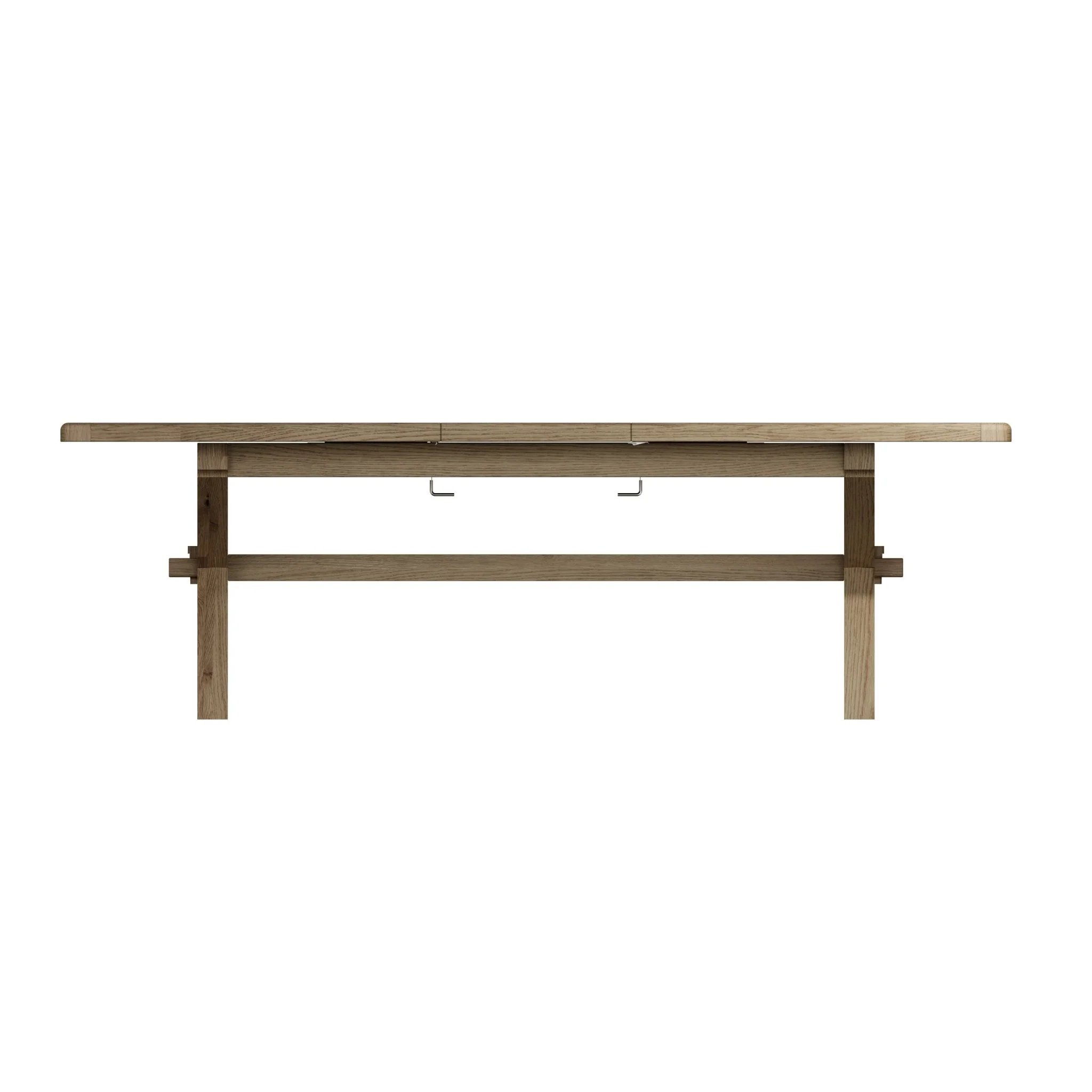 Rusper Oak Cross Leg Extending Dining Table - 2M - Image 6