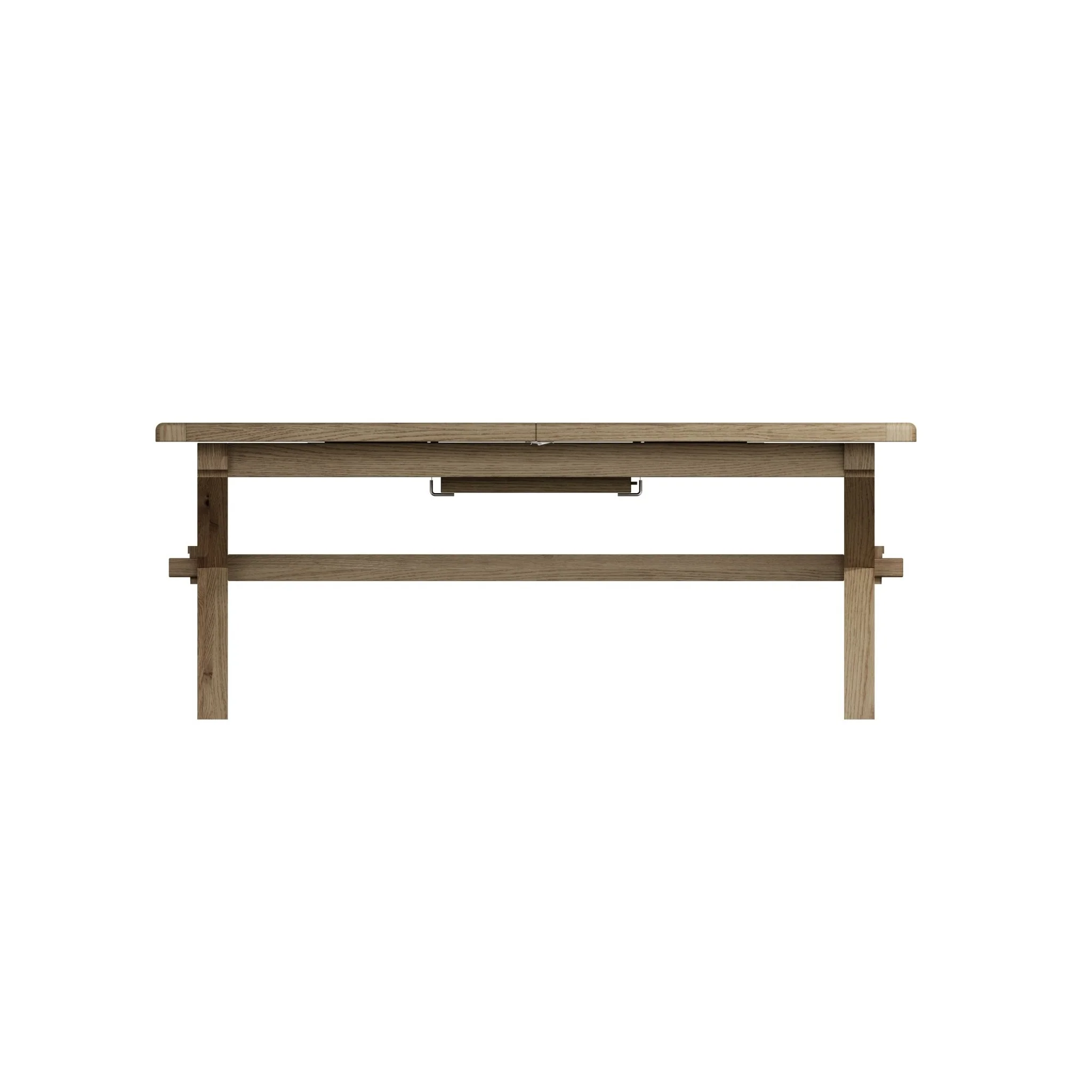 Rusper Oak Cross Leg Extending Dining Table - 2M - Image 9