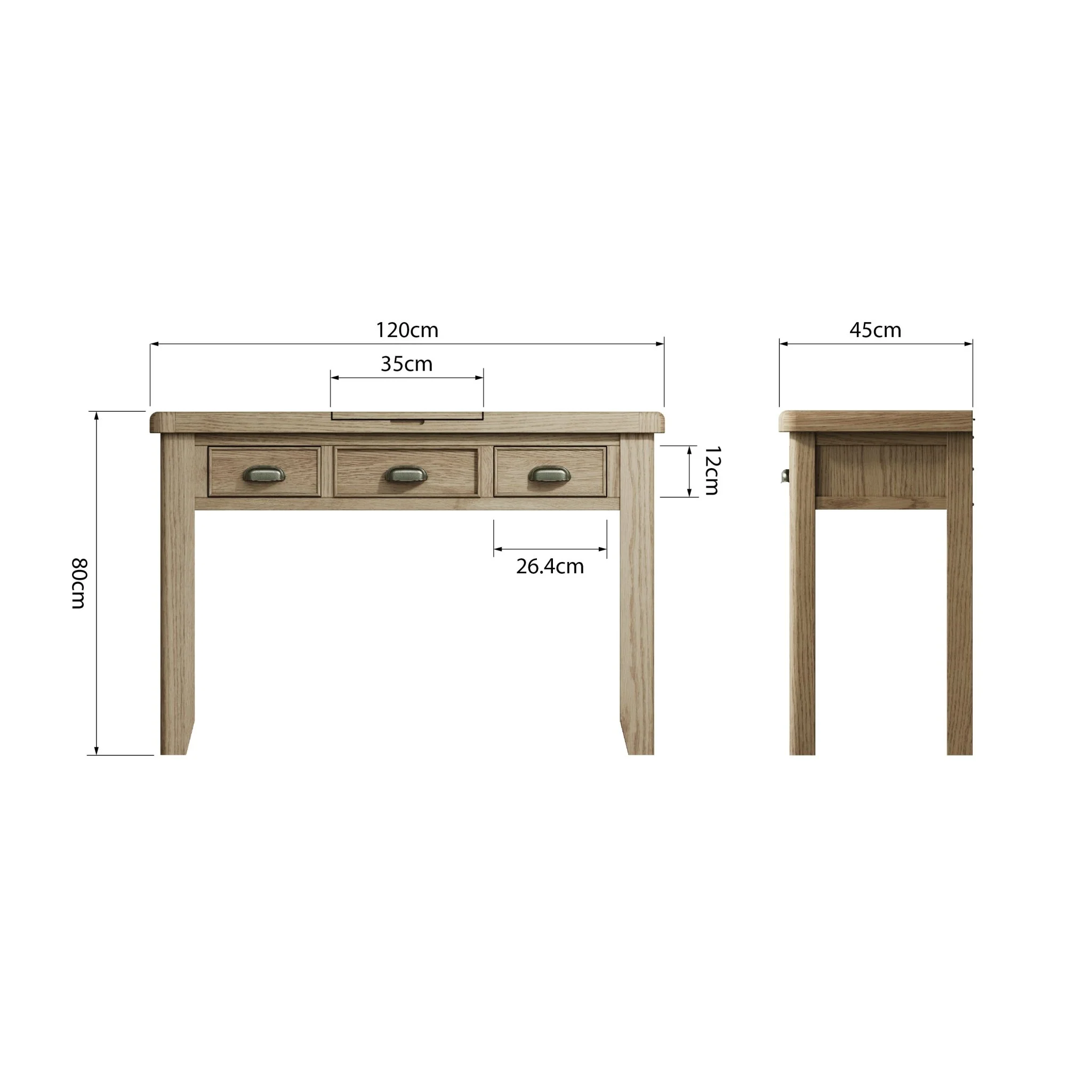 Rusper Oak Dressing Table - Image 13