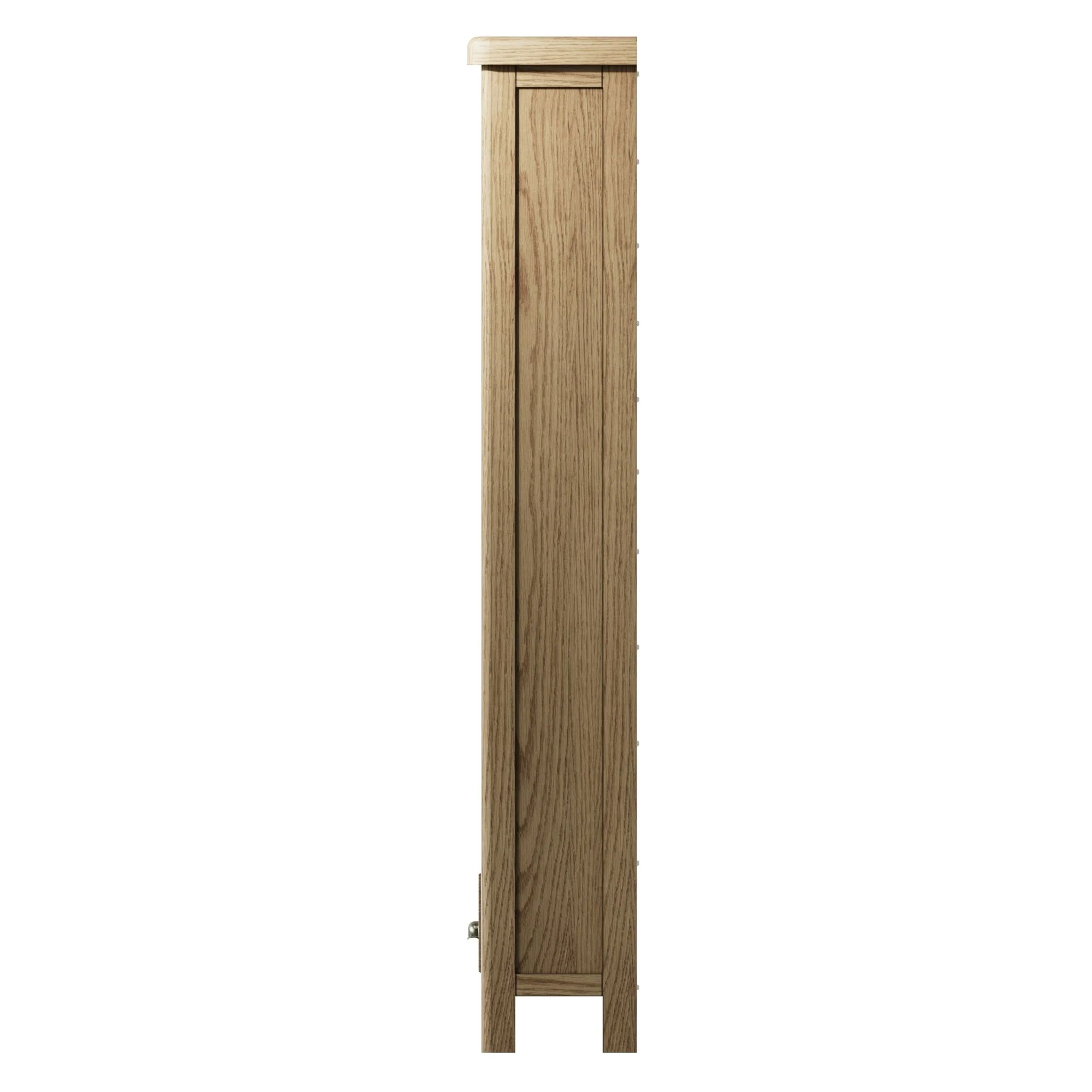 Rusper Oak Large Bookcase with Baskets - Image 9