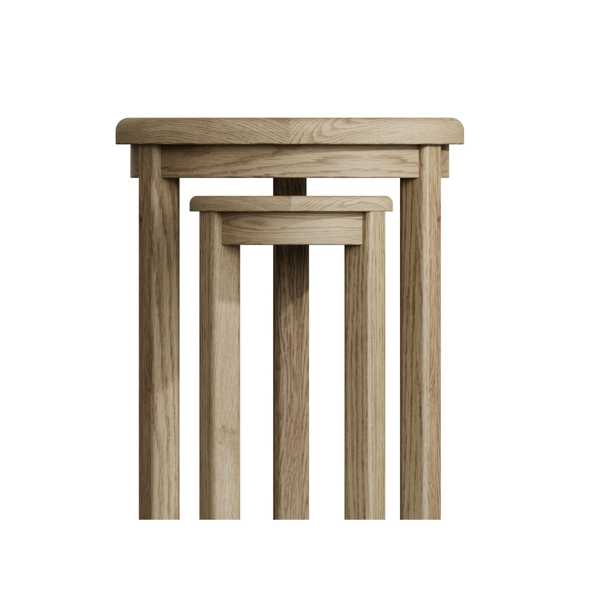 Rusper Oak Nest Of 2 Round Tables - Image 5