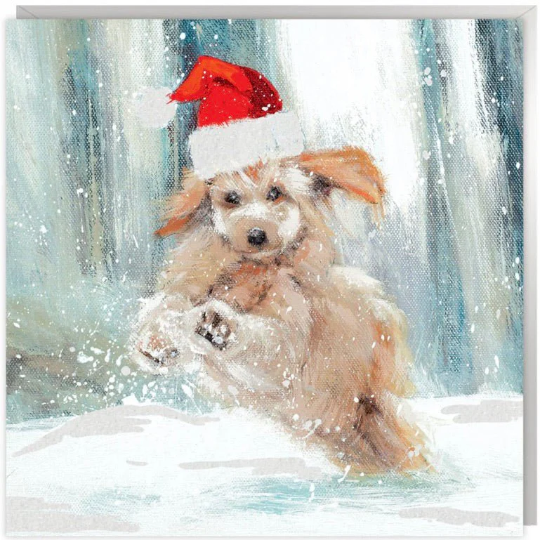 Santa Puppy Charity Christmas Cards - Pack of 6 - Image 2