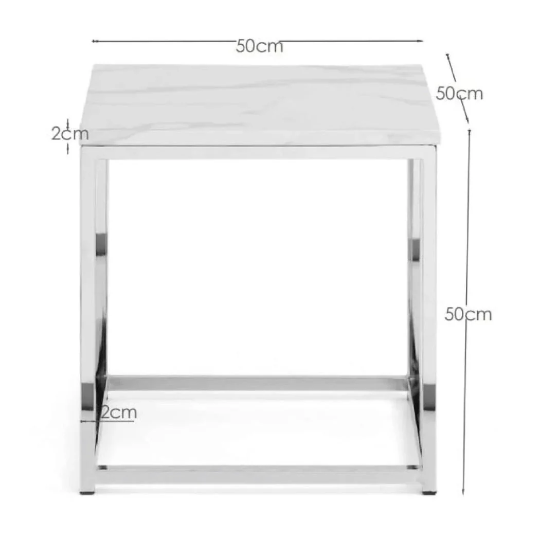 Scala Lamp Table - Silver - Image 4