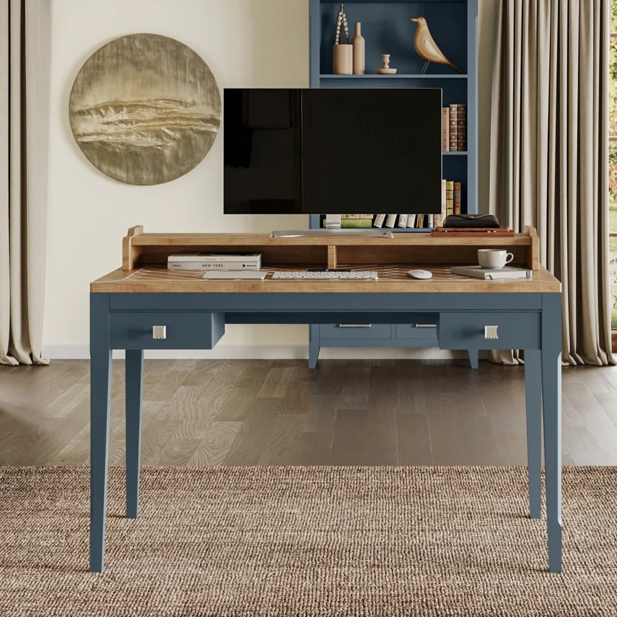 Signature Blue Desk / Dressing Table
