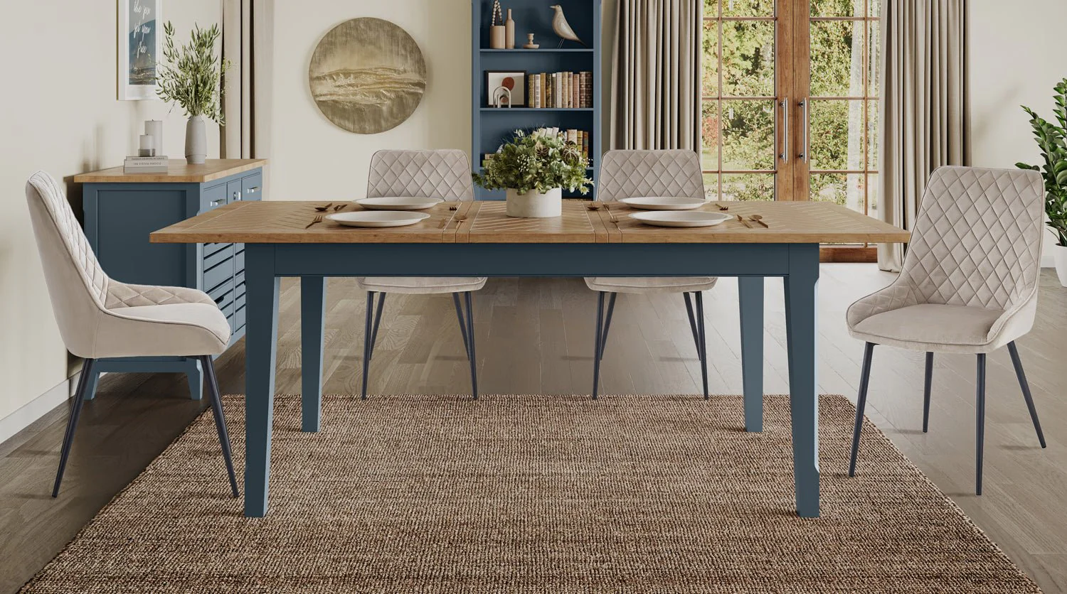 Signature Blue Extending Dining Table - Image 5