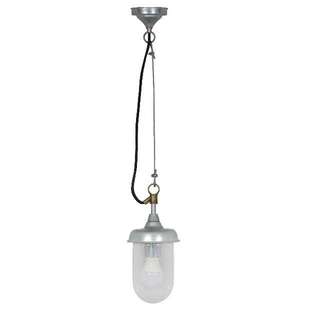 St Ives Harbour Outdoor Pendant Light - Galvanised Steel - Image 3