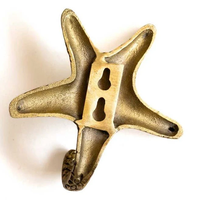 Starfish Gold Coat Hook - Small - Image 5