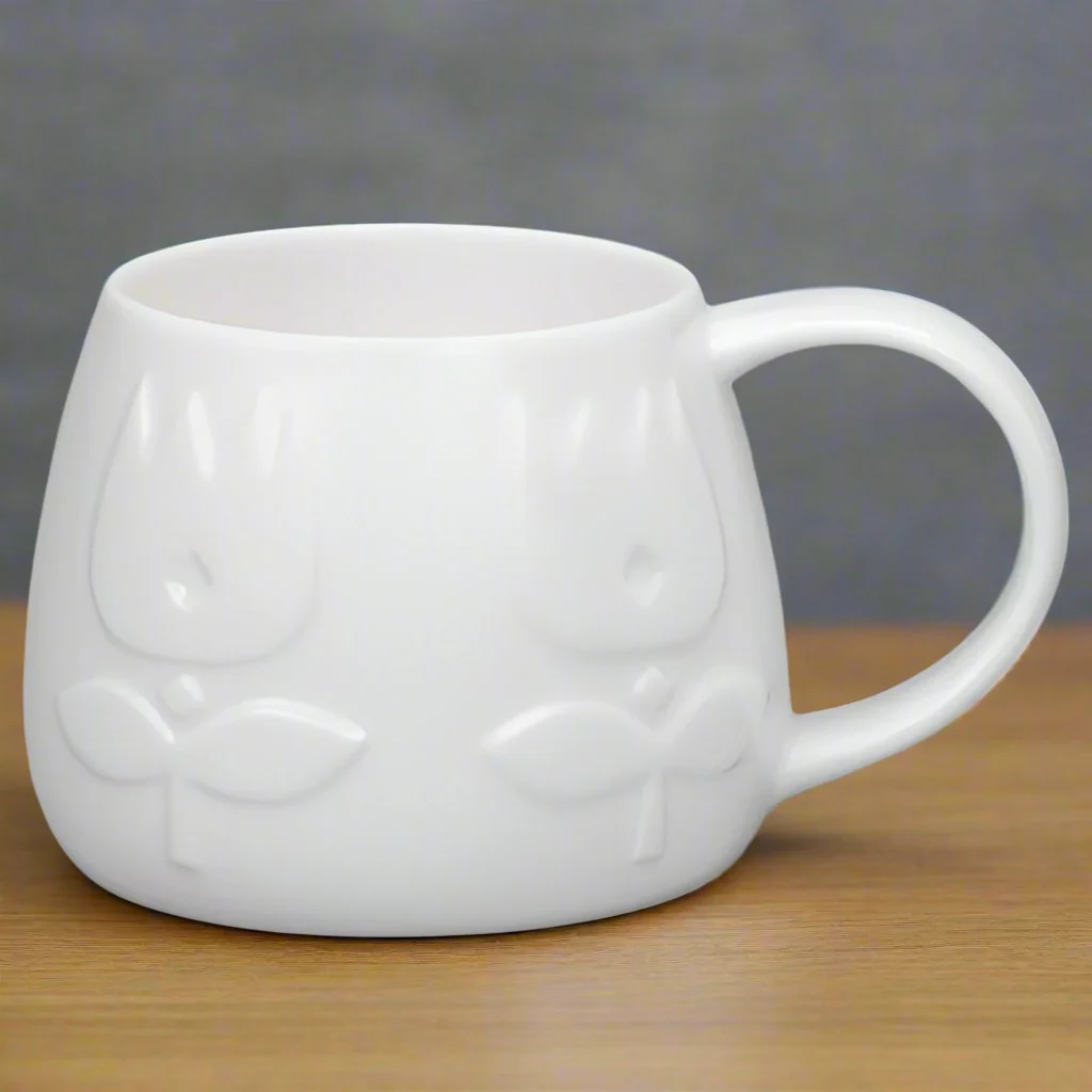 Tulip White Bone China Mug - Crocus - Image 2