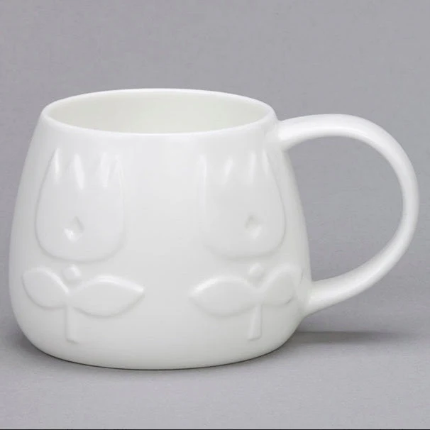 Tulip White Bone China Mug - Crocus - Image 3