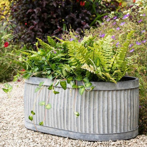 Vence Oval Trough Planters - Set of 3 - Image 2