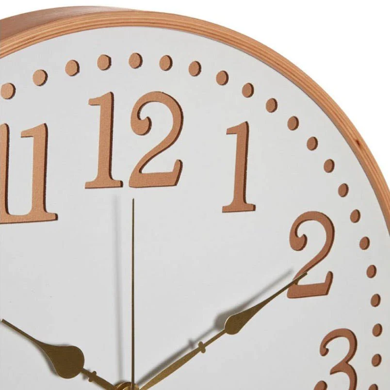 Vitus White & Gold Wall Clock (40cm) - Image 4