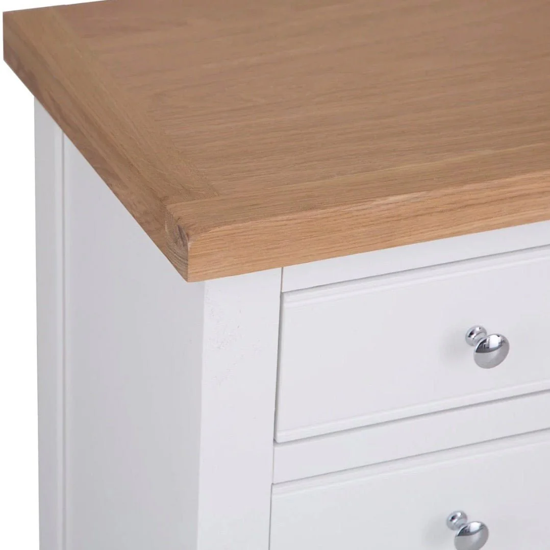Windsor White Large Bedside Cabinet - Image 7