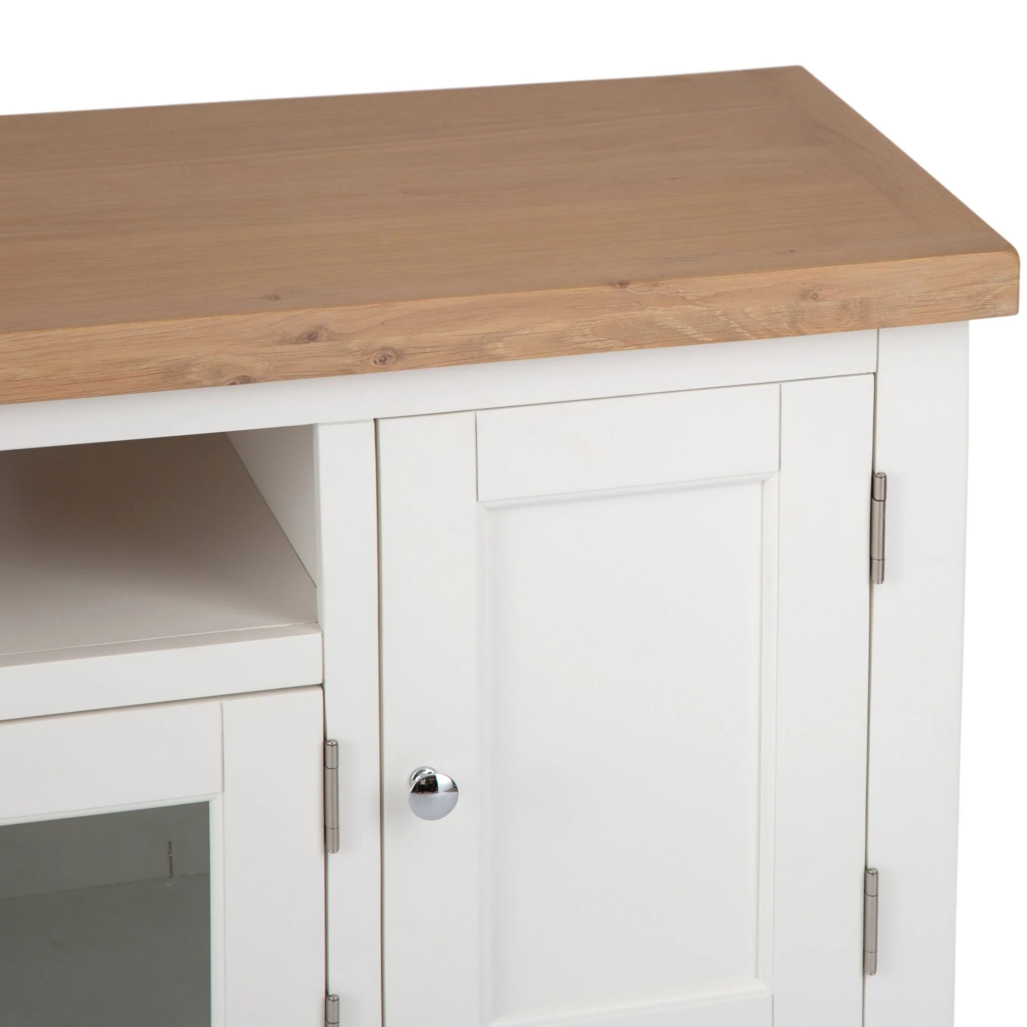 Windsor White Large TV Stand - Image 6