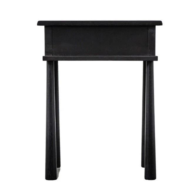 Wycombe 1 Drawer Bedside Table - Black - Image 10