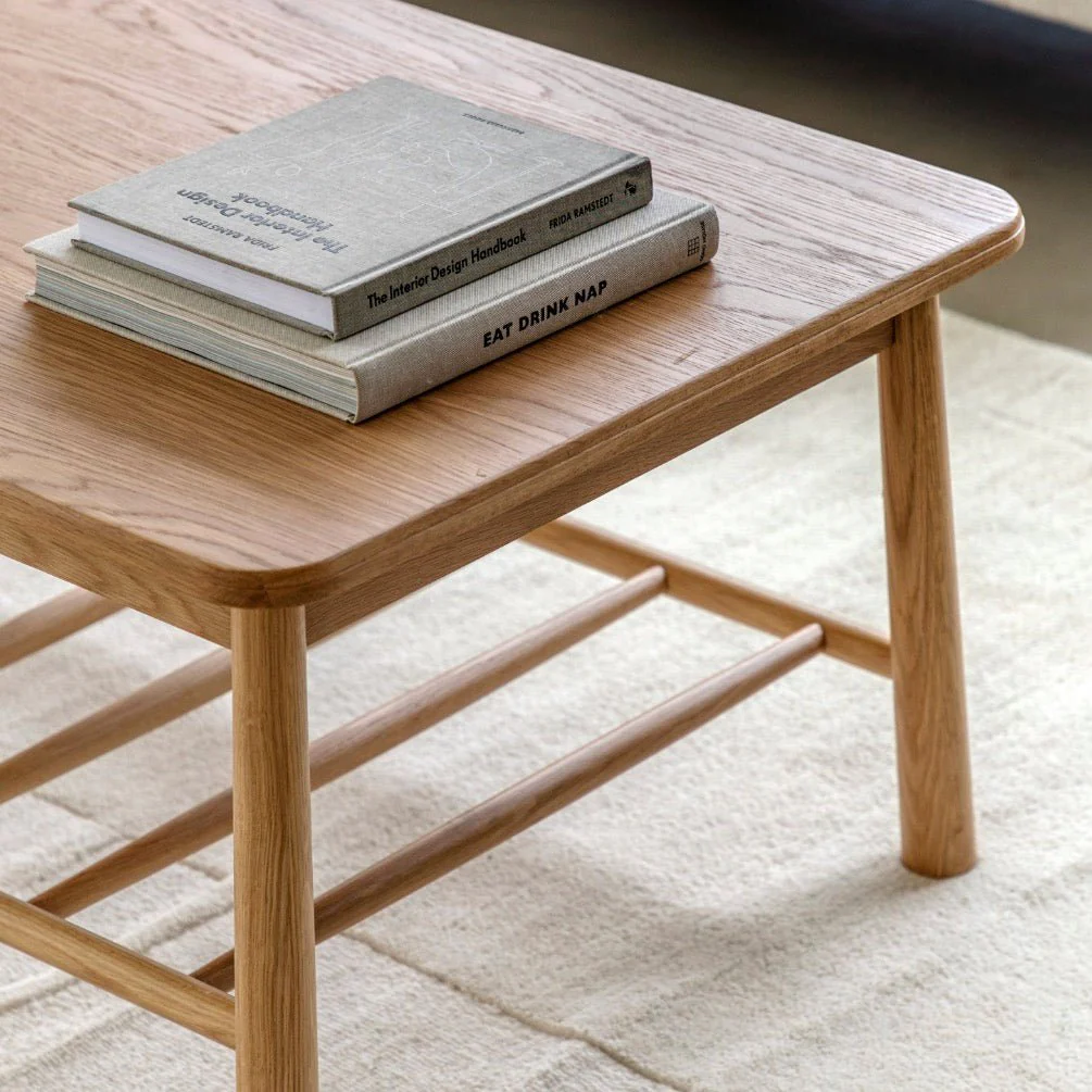 Wycombe Rectangle Coffee Table - Oak - Image 3