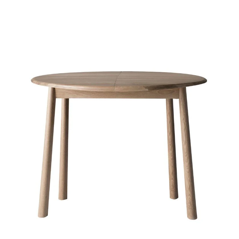 Wycombe Round Extending Dining Table - Oak - Image 5